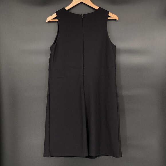 Vintage Boston Proper Women's Sleeveless Shift Dress M Black Little Black Dress - Picture 2 of 6